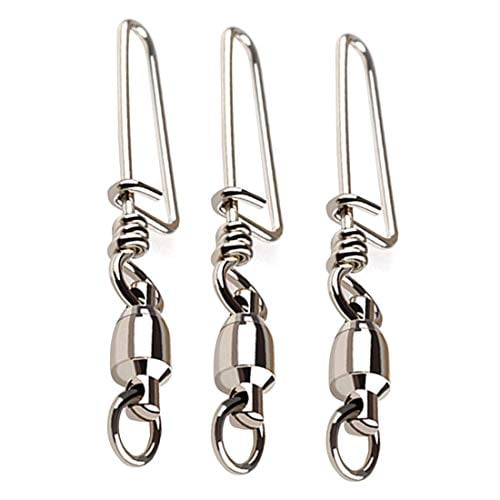 100 Stainless Steel Hi-Strength Fishing Ball Bearing Swivel with Coastlock Snap 100 Stainless Steel Hi-Strength Fishing Ball Bearing Swivel with Coastlock Snap